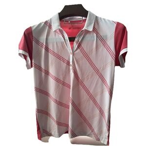 Adidas Golf Large Ultimate Novelty Short Sleeve Polo Shirt Pink Women's Pickleba